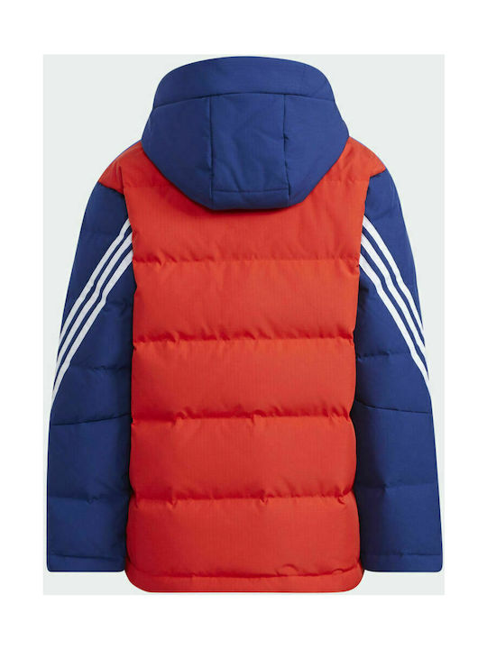 Adidas Kids Parka short Hooded Red CB Down