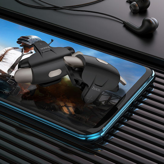 Hoco GM6 Wild Wolf Pulse Безжичен Геймпад за Android / iOS Черен + Сив