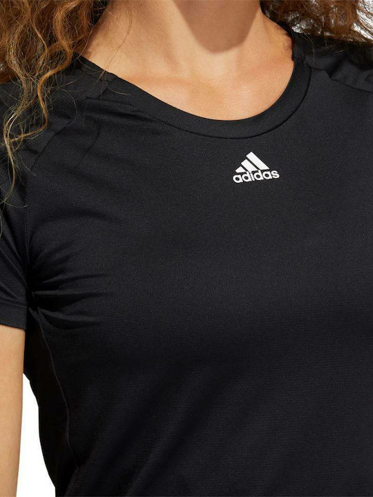 Adidas Performance Αθλητικό Γυναικείο T-shirt Μαύρο