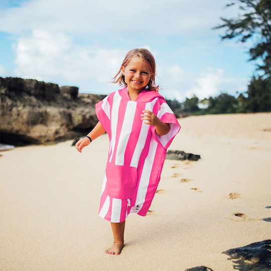 Dock & Bay Mini Kids Beach Poncho Pink 75 x 55cm με Θήκη Μεταφοράς