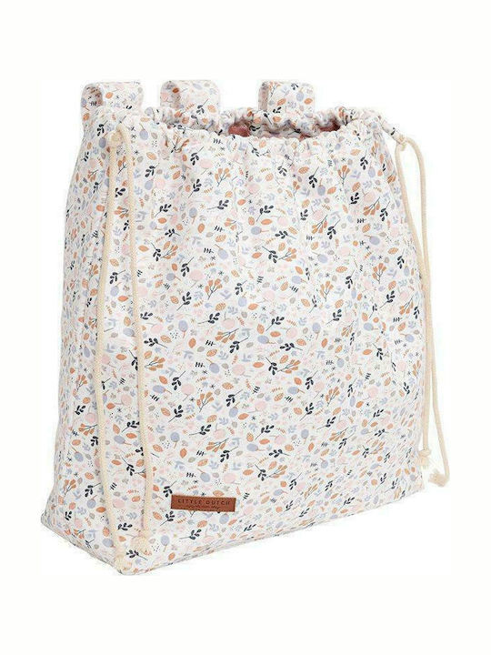 Little Dutch Children's Storage Bag made of Fabric Spring Flowers Multicolour 50x15x40cm 1pcs