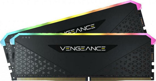 Corsair Vengeance RGB RS DDR4 64GB RAM με 2x32GB Modules και Ταχύτητα 3200 για Desktop