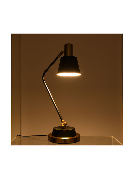 GloboStar Schreibtischlampe mit klappbarem Arm für Fassung E27 in Schwarz Farbe