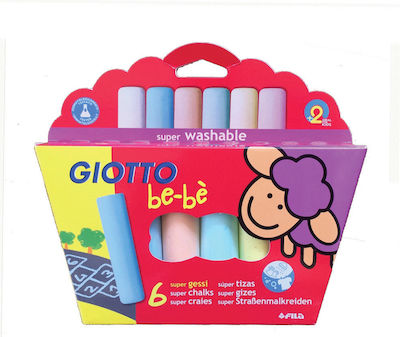 Giotto Set 6 Colored Chalk Be-Be