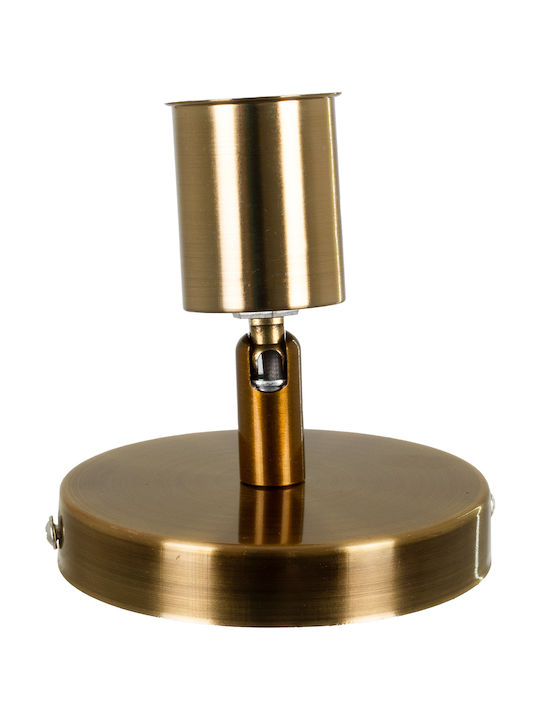 GloboStar Sara Single Spot with Socket E27 in Gold Color