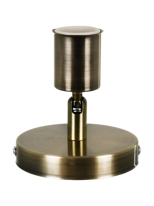 GloboStar Sara Single Spot with Socket E27 in Bronze Color