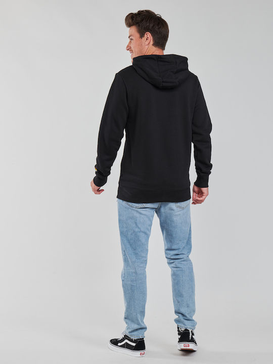 Quiksilver Primary Herren Sweatshirt mit Kapuze und Taschen Schwarz