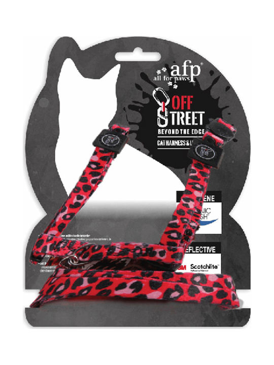 All For Paws Off Street Cat Harness & Leash Leopard 10mm