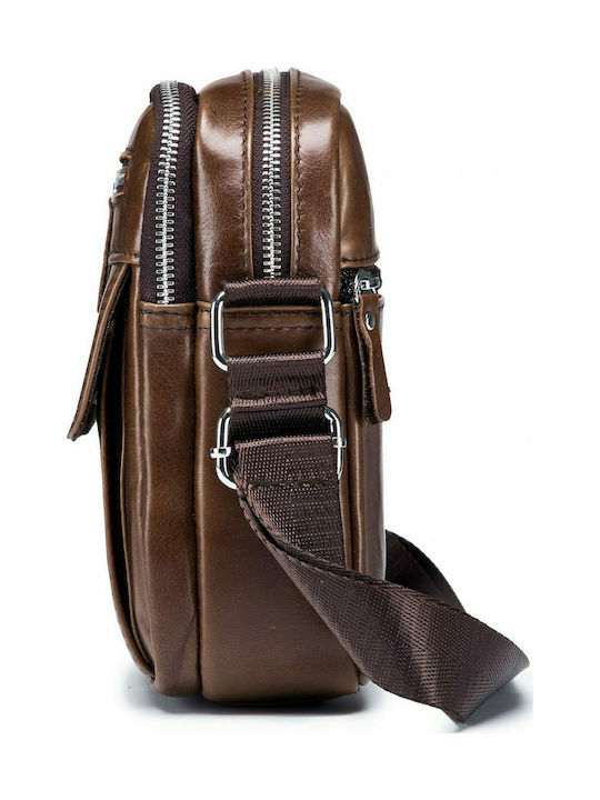 Leather Men's Bag Shoulder / Crossbody Brown