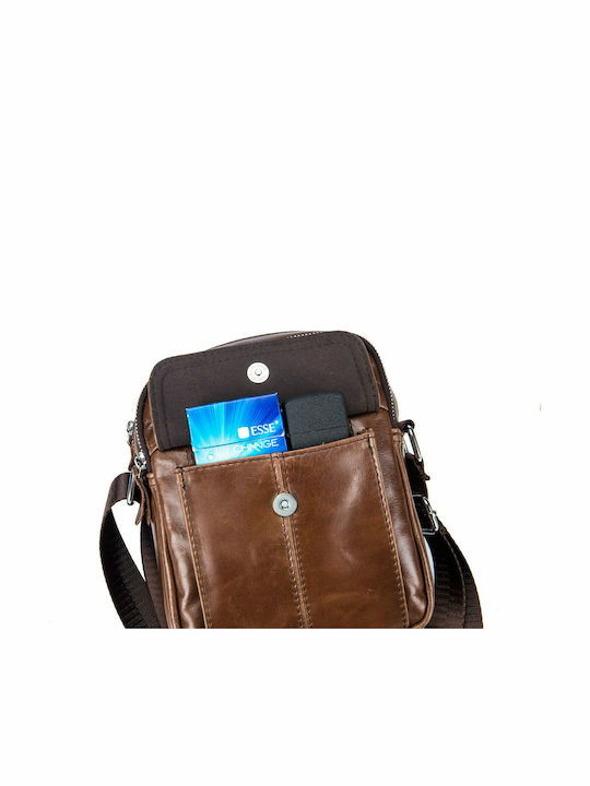 Leather Men's Bag Shoulder / Crossbody Brown