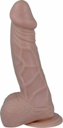 Intense Mr Intense Realistic Cock 25 Glass Dildo with Balls and Suction Cup Flesh 21.8cm