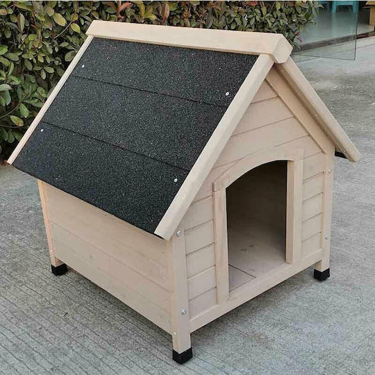 Vesta Dog House Wooden Outdoor Gray 72x76x76cm