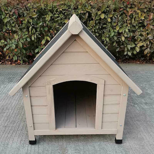 Vesta Dog House Wooden Outdoor Gray 72x76x76cm