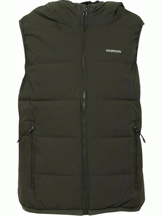 Emerson Men's Sleeveless Puffer Jacket Army Green