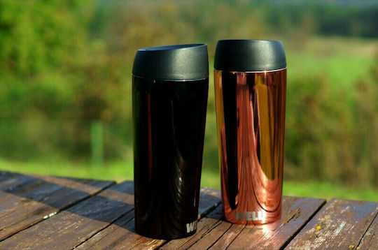 Woodway Pahar Termos Oțel inoxidabil 450ml Black Chrome