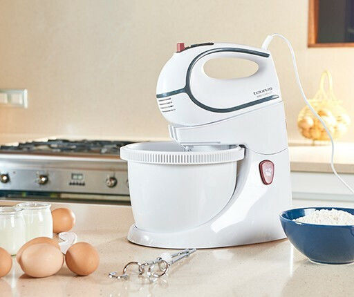Taurus Giro Complet Μίξερ με Πλαστικό Κάδο 2.5lt Λευκό 500W