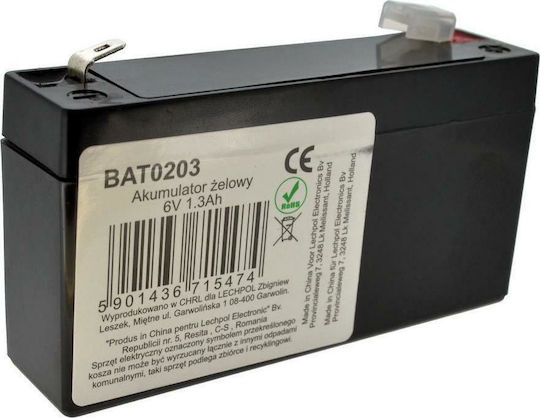 Vipow LP1.3-6 UPS Battery with Capacity 1.3Ah and Voltage 6V 1pcs