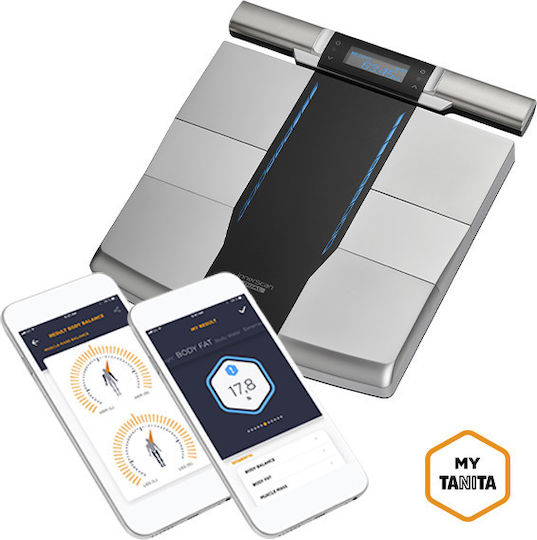 Tanita RD-545 HR Smart Ζυγαριά 200kg με Λιπομετρητή & Bluetooth Γκρι