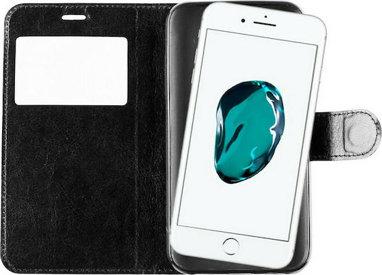 Volte-Tel Leather TPU View Book Synthetisches Leder Schwarz (iPhone 8/7 Plus)