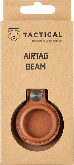 Tactical Beam Калъф за ключодържател Изкуствена кожа за AirTag в Кафяв цвят