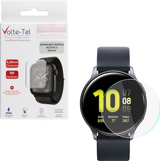 Volte-Tel 2.5D Full Glue Tempered Glass pentru Galaxy Watch Active 2 40mm - Ceas Galaxy Watch Active 2 40mm 1buc 8281037