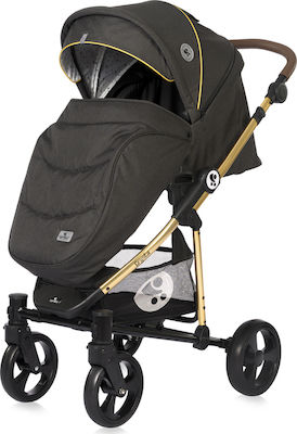 Lorelli Crysta 3 in 1 Adjustable 3 in 1 Baby Stroller Suitable for Newborn Black Luxe