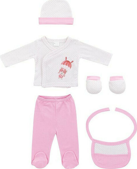 Interbaby Newborn Clothing Set Paracaidas for Girl for 0-6 months 5pcs