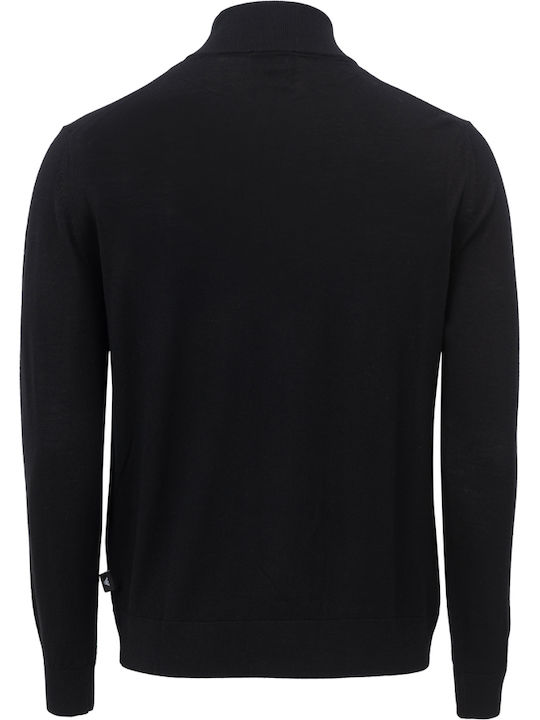 Emporio Armani Men's Knitted Cardigan with Zipper Black