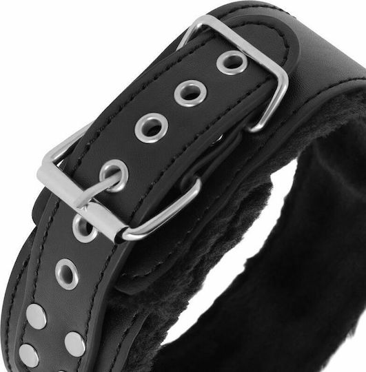 Darkness Collar With Leash Titanium Κολάρο σε Μαύρο Χρώμα