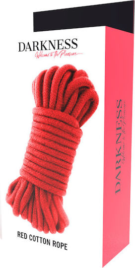 Darkness Kinbaku Cotton Rope Σχοινί Δεσίματος σε Κόκκινο Χρώμα