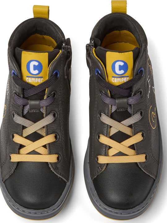 Twins Παιδικά Sneakers High Ανατομικά Γκρι