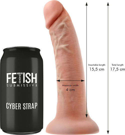 Fetish Submissive Cyber Strap Remote Control Harness And Vibrating Bullet Watchme Technology S Harness with Dildo in skin color