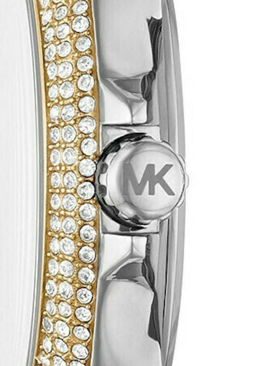 Michael Kors Camille Women's Watch Chronograph with Metal Bracelet Silver / Gold