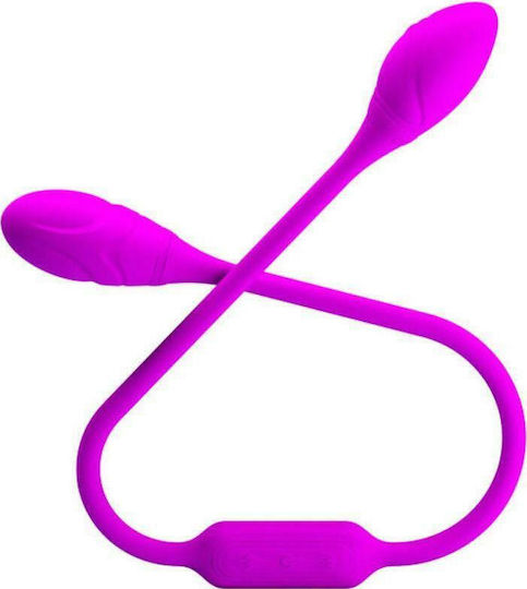 Pretty Love Dream Lover's Whip Rechageable Double Vibrator Purple