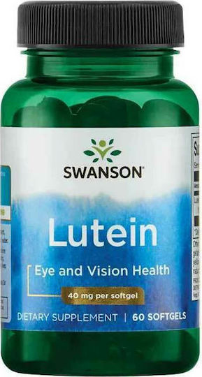 Swanson Lutein Ultra 40mg Special Food Supplement 60 Softgels