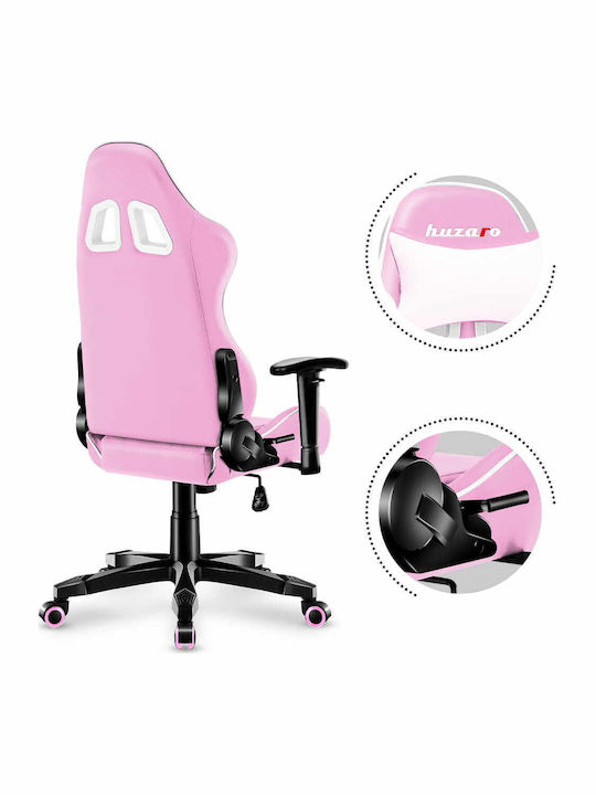 Huzaro Ranger 6.0 Child Artificial Leather Gaming Chair with Adjustable Arms Pink