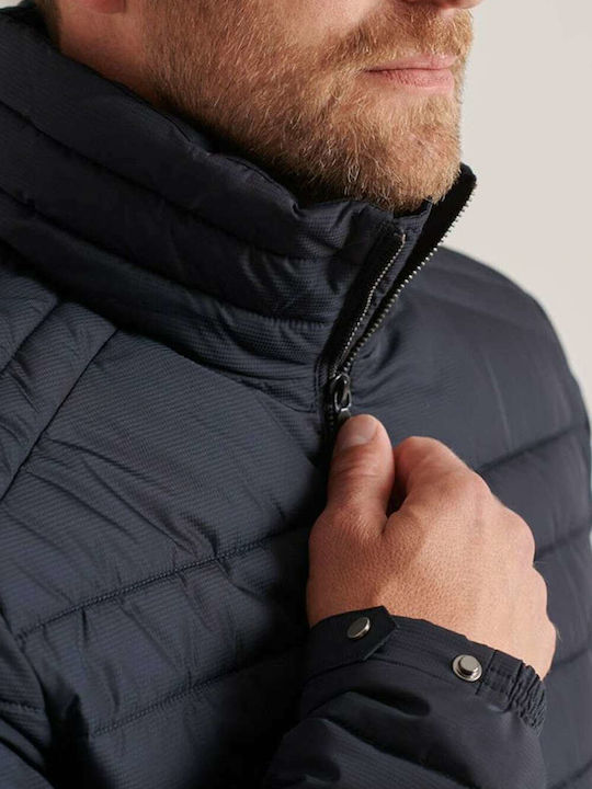Fuji Winter Jacke Puffer Marineblau