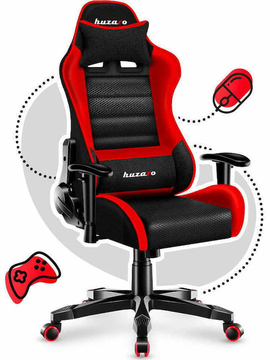 Huzaro Ranger 6.0 Child Artificial Leather Gaming Chair with Adjustable Arms Black/Red