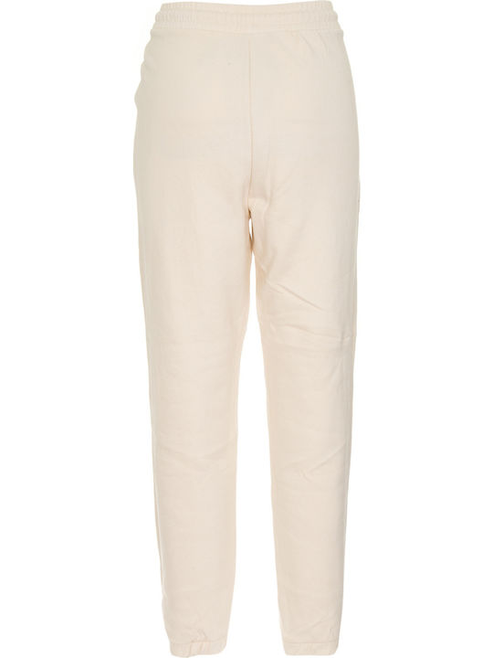 Hohe Taille Jogginghose Jogger Beige