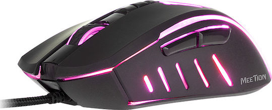 Meetion C011 Combo RGB Gaming Ποντίκι 6400 DPI Μαύρο
