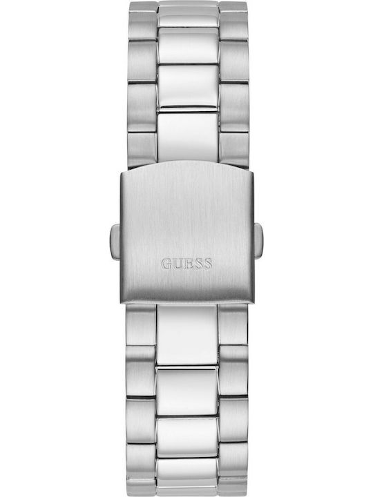 Guess Connoisseur Men's Watch 42mm Battery with Silver Metal Bracelet