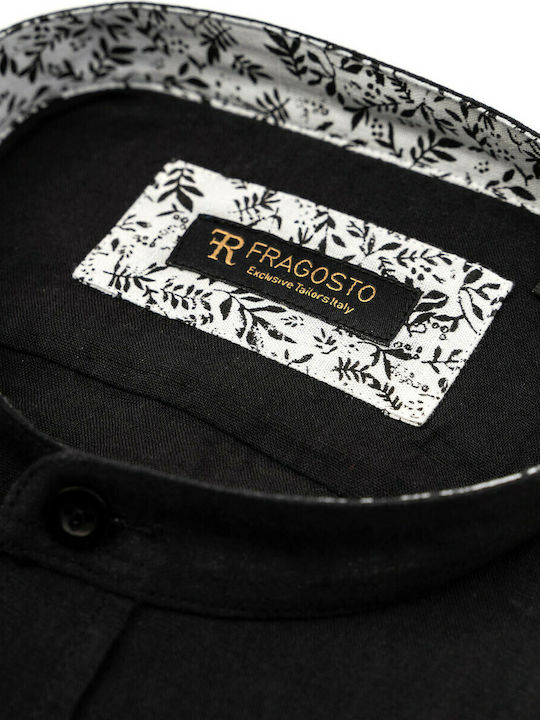 Fragosto Linen Shirt by the serie Exclusive - SS21SSM02 001 Black