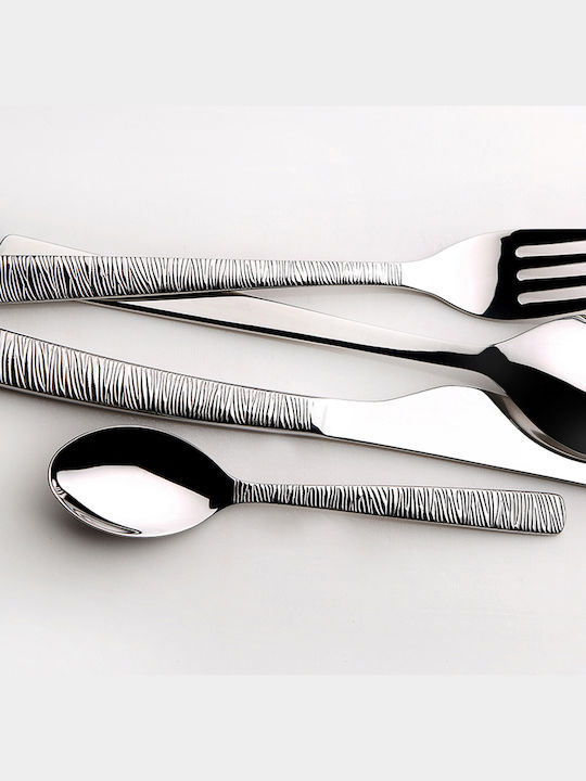 Bergner Lyon Besteckset Edelstahl Silber 24Stück