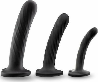 Temptasia Twist Kit 3 τμχ Dildo Σιλικόνης Μαύρο 18cm