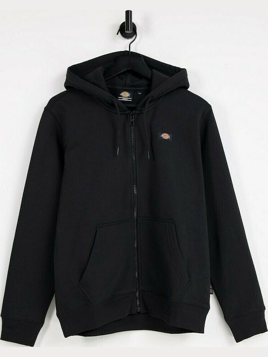 Oakport Cardigan With Hood Black
