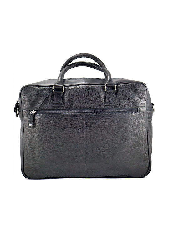 Leather Men's Briefcase Black
