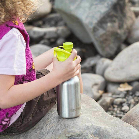 Klean Kanteen Kid Classic Sport Kids Water Bottle Stainless Steel Orange 355ml