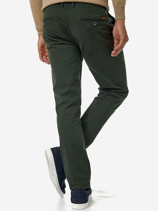 Παντελόνι Chino Ελαστικό σε Slim Εφαρμογή Πράσινο