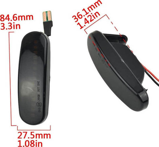 Blitzlicht LED für Citroen Nemo Fiat Doblo Peugeot Bipper 2Stück
