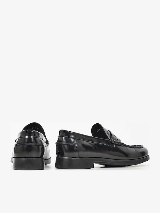 Δερμάτινα Ανδρικά Loafers σε Μαύρο Χρώμα